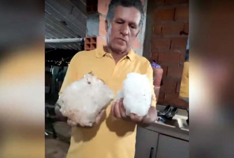 Chuva de granizo destrói telhados e provoca prejuízo a mais de 100 famílias