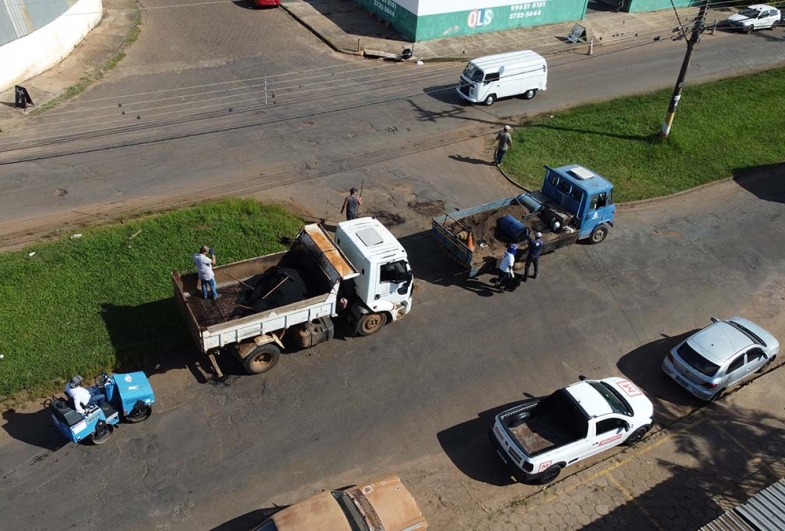 Equipe trabalha desde o início da semana para melhorar a segurança dos condutores