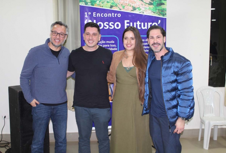 Deputado João Cury, Dr. Murilo e esposa e Rodolfo Fanganiello