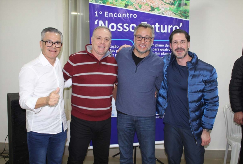 Isnar, Dr. Jefferson, deputado João Cury e Rodolfo Fanganiello
