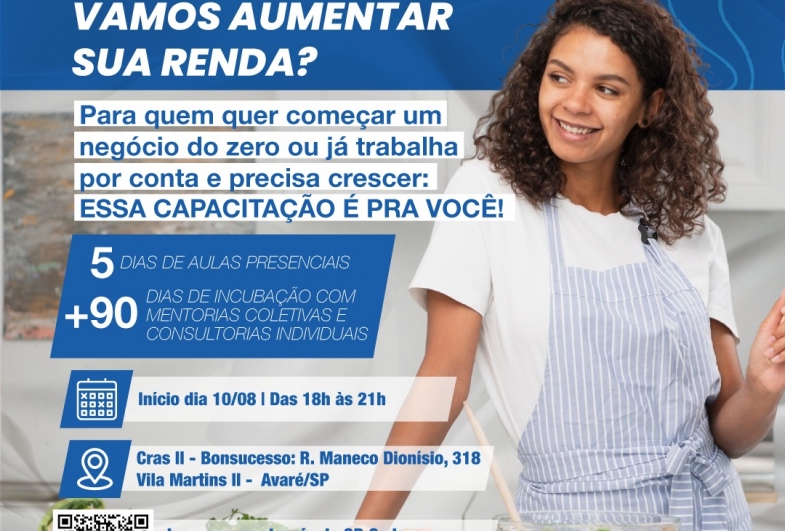 Sebrae abre inscrições para programa gratuito de incubação de negócios em Avaré