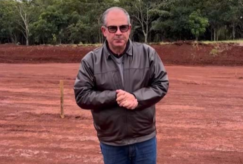 Marcão do Haras durante anúncio do início da construção das 20 casas populares