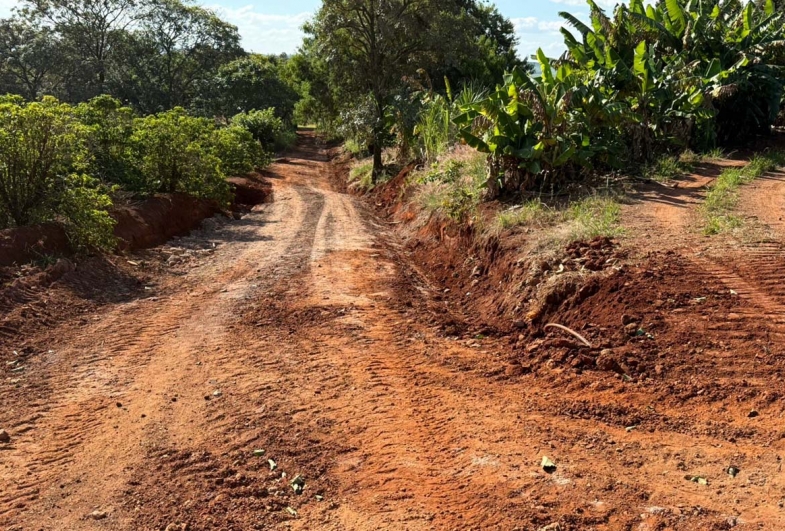 Melhorias em diversas estradas no Banco da Terra Ouro Verde