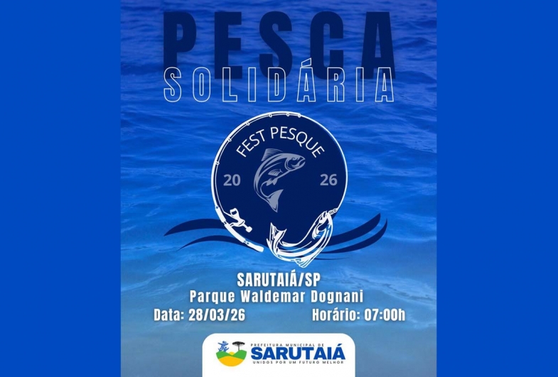 Fest Pesque 2026 promete manhã de lazer e solidariedade no Parque Waldemar Dognani
