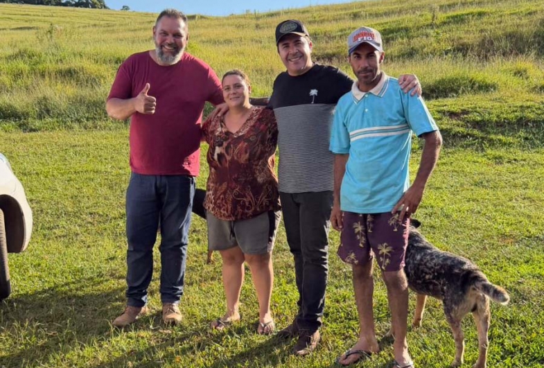 Prefeito esteve visitando as propriedades