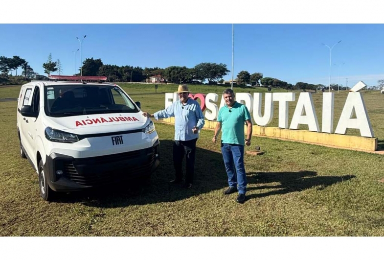 Prefeito João da Tapera e presidente da Câmara Rodrigo Fuloni