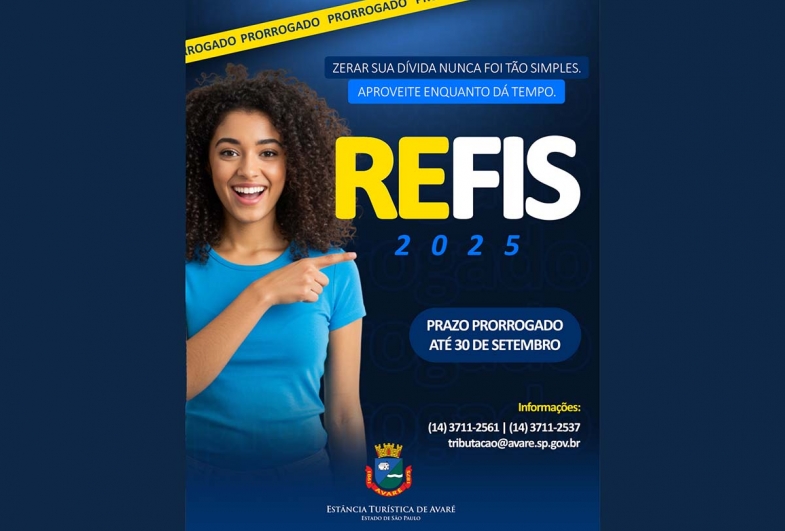 Prazo para adesão ao REFIS segue até 30 de setembro em Avaré