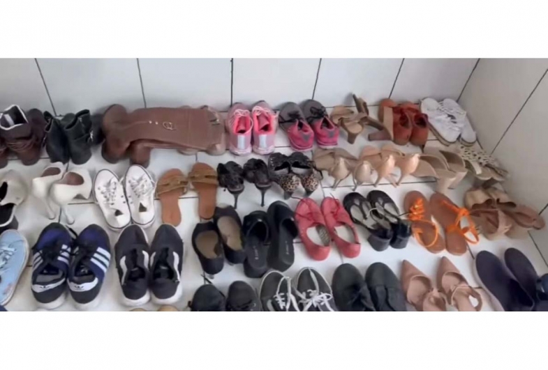 Sapatos também foram doados