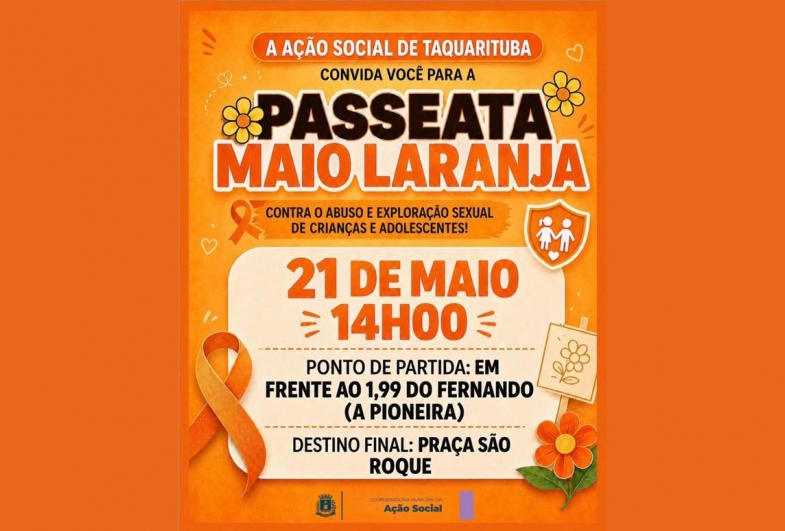 Taquarituba mobiliza população para passeata no dia 21 de maio contra o abuso infantil