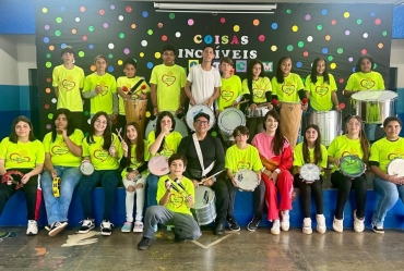 Música e integração marcam encontro entre escolas municipais de Taquarituba