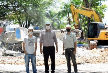 Revitalização da Praça 9 de Julho teve início esta semana