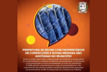Prefeito de Fartura se reúne com proprietários de confecções e novas medidas são adotadas no município
