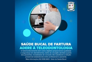 Saúde Bucal de Fartura adere à Teleodontologia