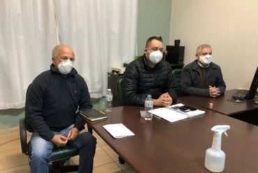 Filé e Pedro reúnem-se com coordenadores para balanço do primeiro semestre de gestão