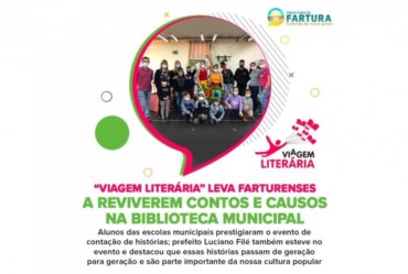 “Viagem Literária” leva farturenses a reviverem contos e causos na Biblioteca Municipal
