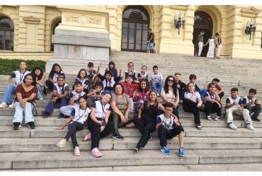 Alunos da Escola Municipal Clarindo Macedo de Avaré participam de viagem pedagógica