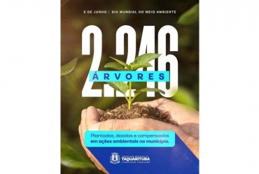 Taquarituba reforça compromisso com o meio ambiente com arborização