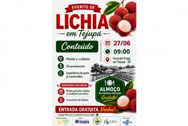 Tejupá promove evento sobre produção de lichia com especialistas  e produtores da região