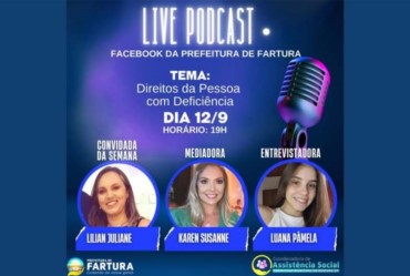 Assistência Social promove live sobre “Direitos da Pessoa com Deficiência” na segunda (12)