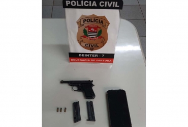 Homem é flagrado com arma de fogo e preso pela Polícia Civil em Fartura
