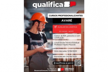 Curso profissionalizante de Auxiliar de Logística está com inscrições abertas em Avaré