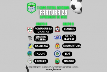Fartura sediará a 1ª Copa Futsal Regional com equipes de toda a região
