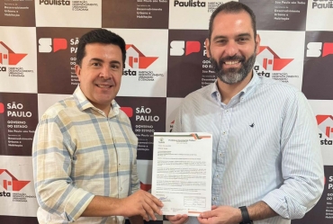 Prefeito de Timburi participa de reunião na CDHU em São Paulo