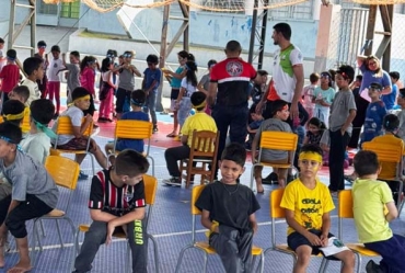 Alunos das escolas de Taguaí se divertem na Semana da Criança