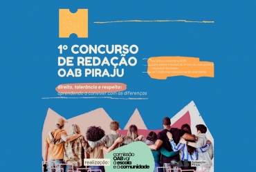 OAB Piraju lança o 1º Concurso de Redação voltado a alunos do ensino fundamental