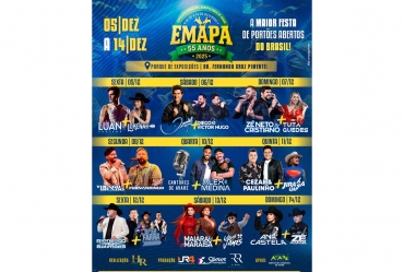 Confira a programação da 55ª EMAPA, maior festa de portões abertos do país