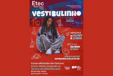 Prefeitura de Fartura e ETEC anunciam abertura de inscrições para o Ensino Médio integrado ao Técnico Noturno