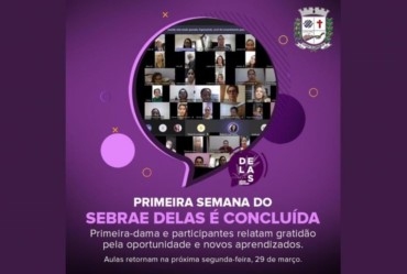 Aulas do “Sebrae Delas” recomeçam na próxima segunda-feira (29/03)