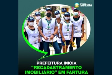 Prefeitura de Fartura inicia “Recadastramento Imobiliário”