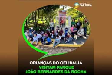 Crianças do CEI Idália visitam Parque João Bernardes da Rocha