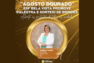 “Agosto Dourado”: ESF Bela Vista promove palestra e sorteio de brindes