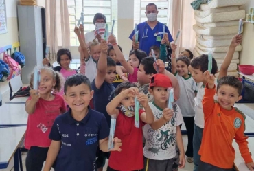 Equipe do ESF São Caetano promove conscientização sobre Saúde Bucal para alunos