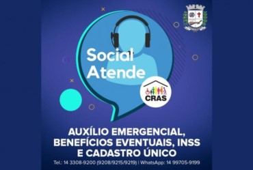 Social Atende: Coordenadoria de Assistência Social disponibiliza telefones para atendimento