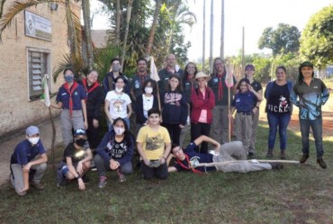 Atividade do Grupo Escoteiro coloca jovens em contato direto com a natureza em Fartura