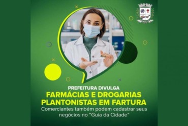 Prefeitura divulga farmácias e drogarias plantonistas em Fartura