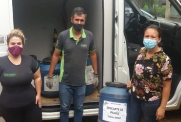 Descarte adequado: Fartura coleta 98 Kg de pilhas e baterias usadas