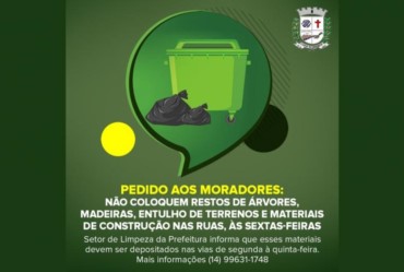 Equipe de Limpeza reforça orientações aos moradores
