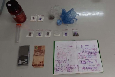 Jovem é preso por tráfico de drogas em Fartura