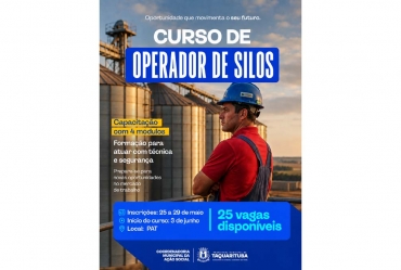 Curso de Operador de Silos inicia aulas em Taquarituba
