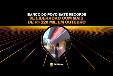 Banco do Povo bate recorde de liberação em linhas de crédito com mais de R$ 320 mil em outubro