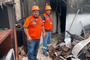 Defesa Civil de Avaré amplia atuação e presta apoio contínuo à família após incêndio na Rua Sergipe