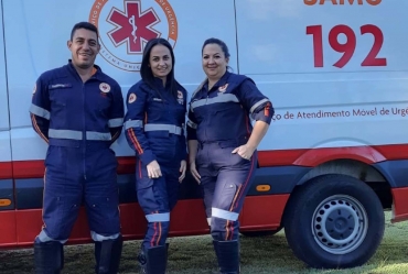 Equipe do Samu de Fartura é parabenizada por coordenador geral da Regulação