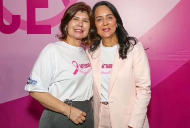 Primeira-dama de Fartura participa do lançamento da campanha “Prevenir  é sua melhor chance” ao lado da primeira-dama do Estado, Cristiane Freitas
