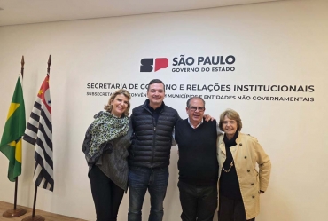 Prefeito Marcão do Haras participa de reunião em São Paulo