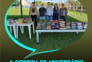 1ª Corrida de Aniversário de Fartura arrecada 160 Kg de alimentos não perecíveis