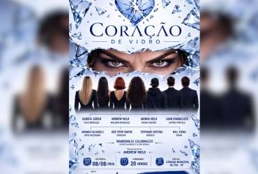 Arteiros de Teatro estreiam 'Coração de Vidro', novo espetáculo de Andrew Melo